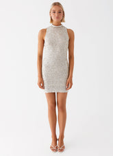 Shine Bright Sequin Mini Dress - Ivory